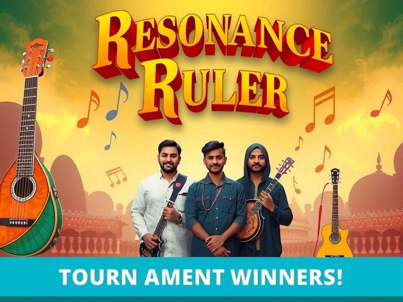 Resonance Ruler gameplay screenshot showing traditional Indian musical notes